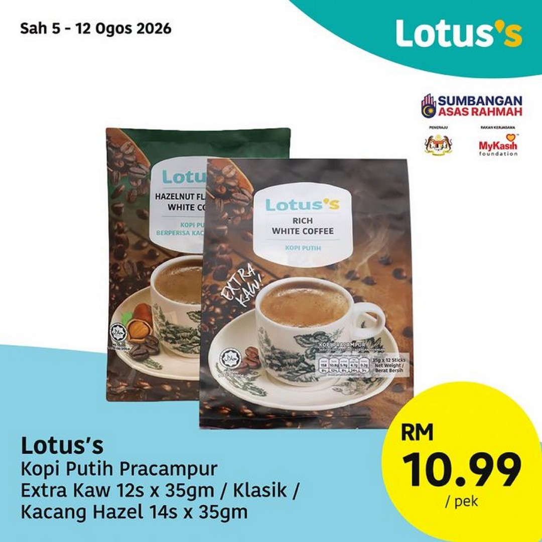 Lotuss-Malaysia-Promosi-Hangat-Sale-Promotion-Featuring-Buy-1-Free-1-12 5-12 August 2026: Lotus's Malaysia: Promosi Hangat Sale Promotion Featuring Buy 1 Free 1 Fresh Groceries and Household Essentials Deals
