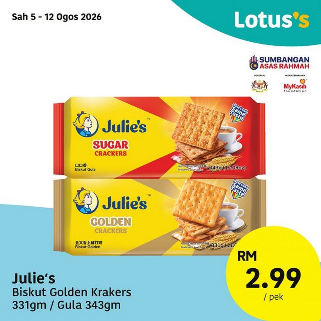 Lotuss-Malaysia-Promosi-Hangat-Sale-Promotion-Featuring-Buy-1-Free-1-13 5-12 August 2026: Lotus's Malaysia: Promosi Hangat Sale Promotion Featuring Buy 1 Free 1 Fresh Groceries and Household Essentials Deals