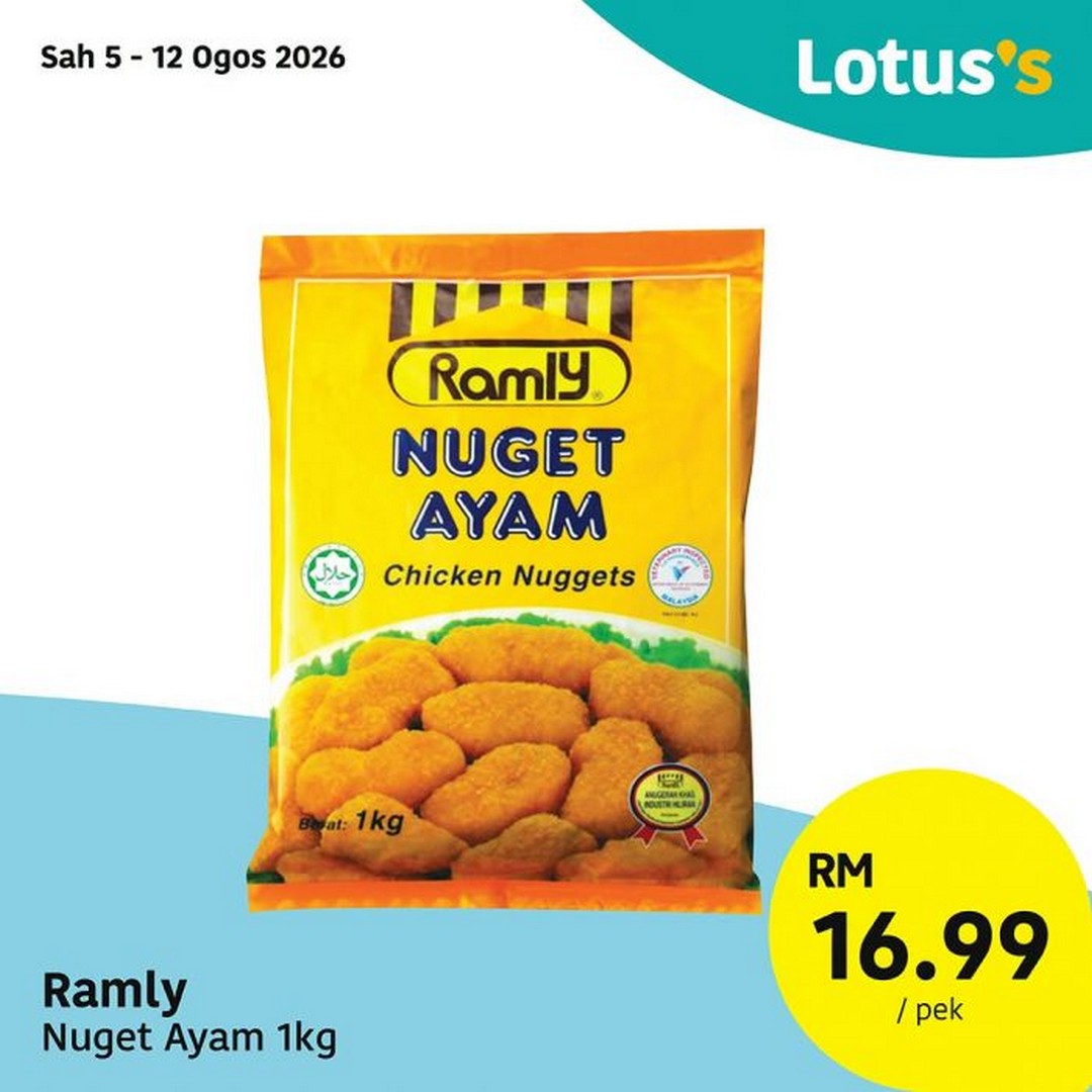 Lotuss-Malaysia-Promosi-Hangat-Sale-Promotion-Featuring-Buy-1-Free-1-9 5-12 August 2026: Lotus's Malaysia: Promosi Hangat Sale Promotion Featuring Buy 1 Free 1 Fresh Groceries and Household Essentials Deals