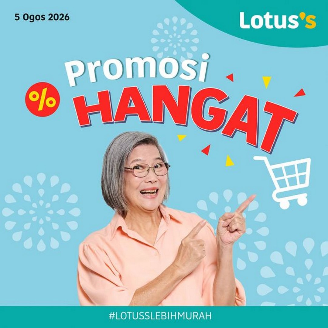 Lotuss-Malaysia-Promosi-Hangat-Sale-Promotion-Featuring-Buy-1-Free-1 5-12 August 2026: Lotus's Malaysia: Promosi Hangat Sale Promotion Featuring Buy 1 Free 1 Fresh Groceries and Household Essentials Deals