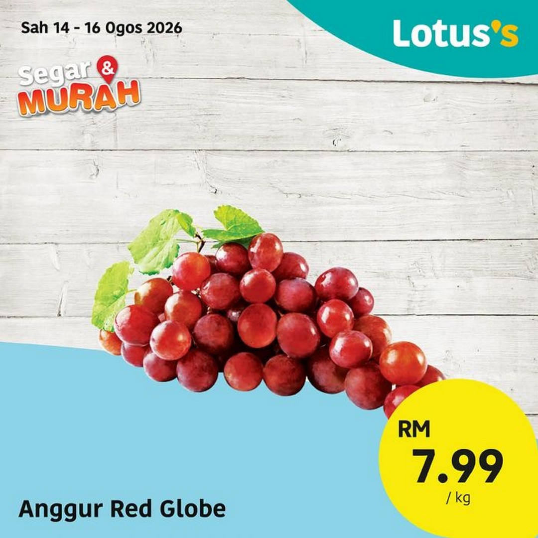Lotuss-Malaysia-Segar-Murah-Fresh-Grocery-Sale-14 14-18 August 2026: Lotus's Malaysia: Segar & Murah Fresh Grocery Sale Promotion with Buy 1 Free 1 Enoki Mushrooms and Fresh Food Deals