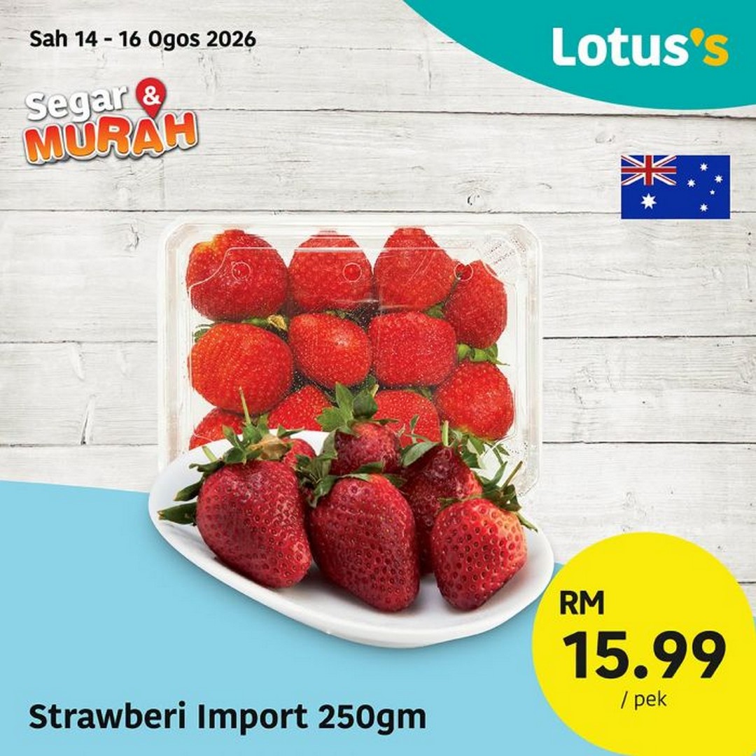 Lotuss-Malaysia-Segar-Murah-Fresh-Grocery-Sale-16 14-18 August 2026: Lotus's Malaysia: Segar & Murah Fresh Grocery Sale Promotion with Buy 1 Free 1 Enoki Mushrooms and Fresh Food Deals