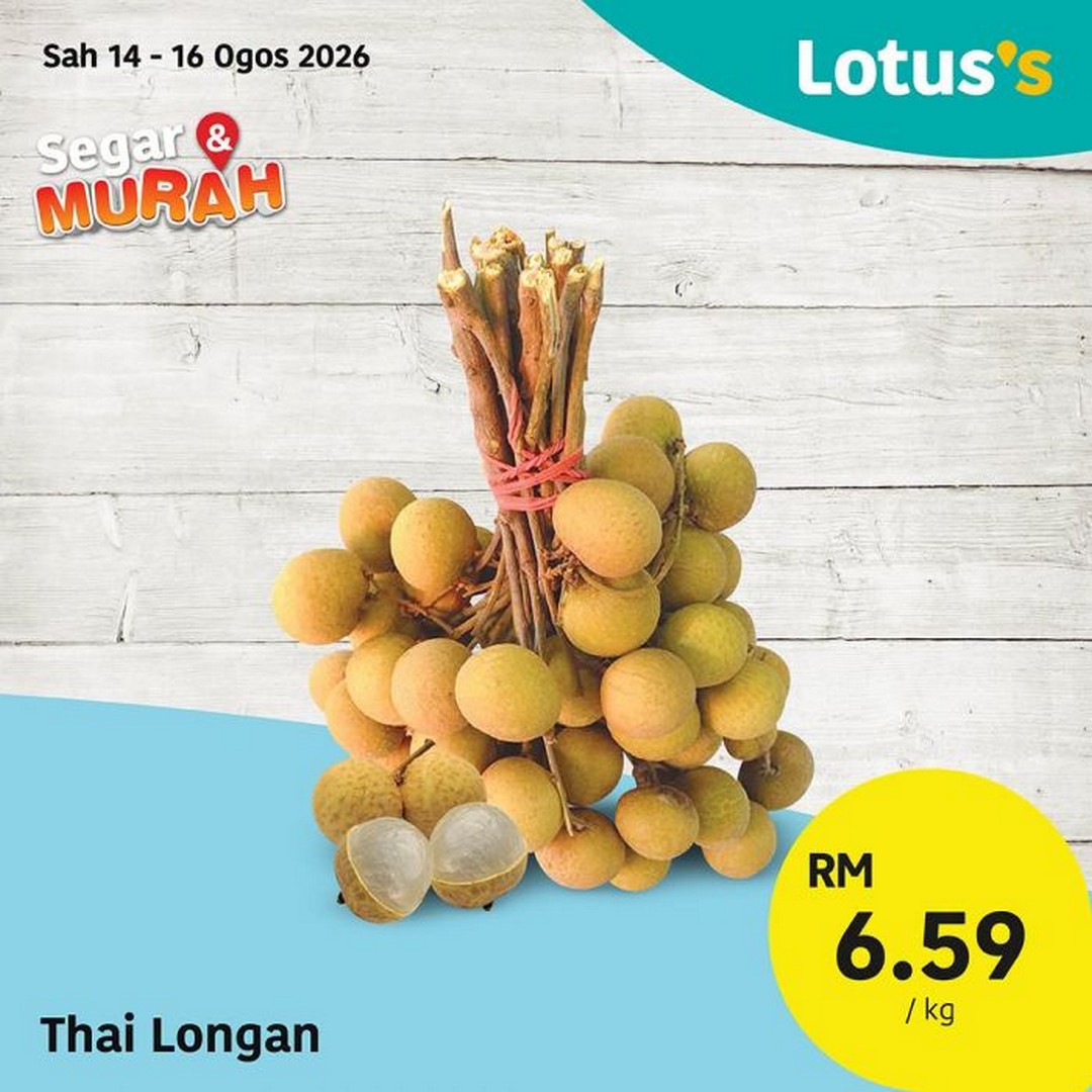 Lotuss-Malaysia-Segar-Murah-Fresh-Grocery-Sale-17 14-18 August 2026: Lotus's Malaysia: Segar & Murah Fresh Grocery Sale Promotion with Buy 1 Free 1 Enoki Mushrooms and Fresh Food Deals