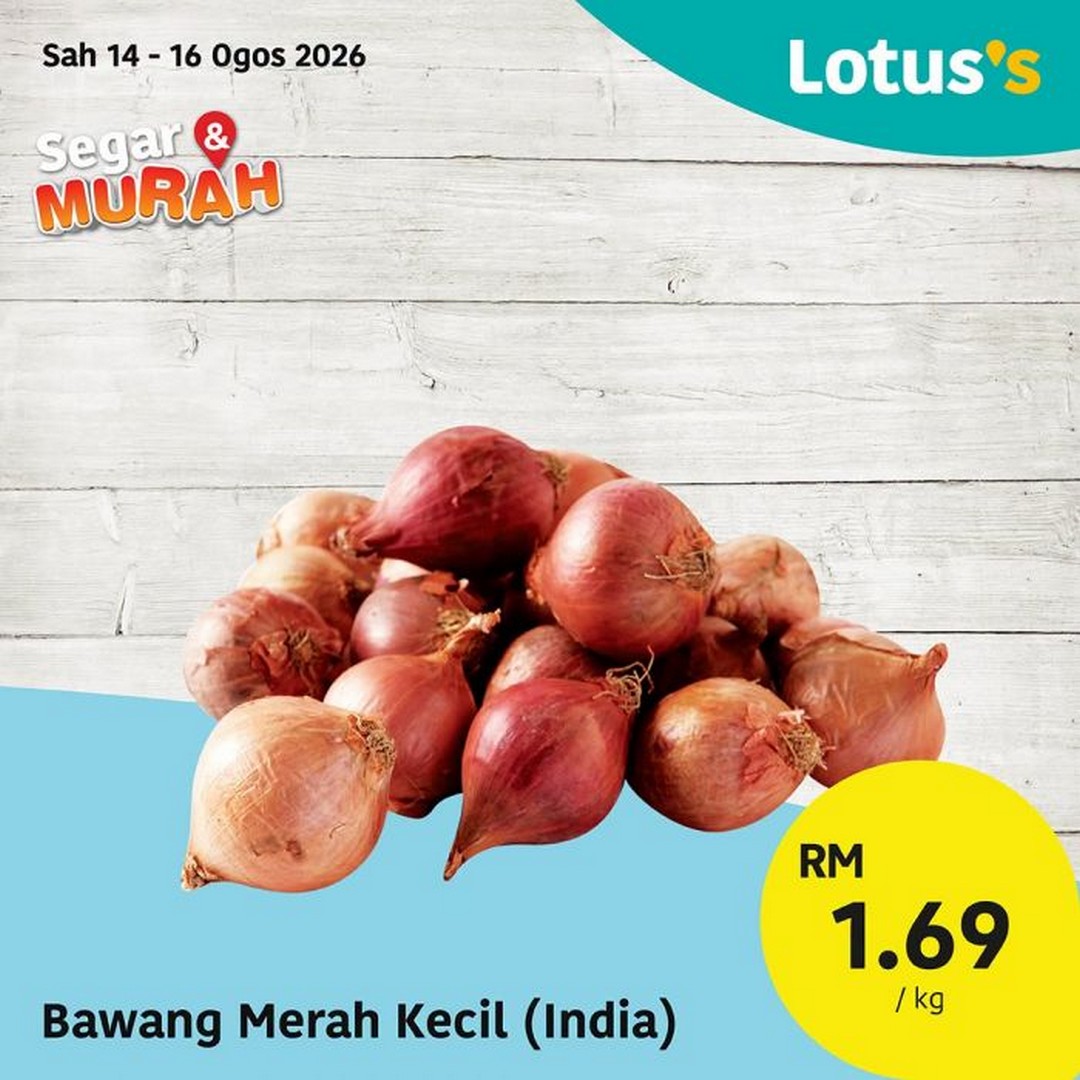 Lotuss-Malaysia-Segar-Murah-Fresh-Grocery-Sale-8 14-18 August 2026: Lotus's Malaysia: Segar & Murah Fresh Grocery Sale Promotion with Buy 1 Free 1 Enoki Mushrooms and Fresh Food Deals