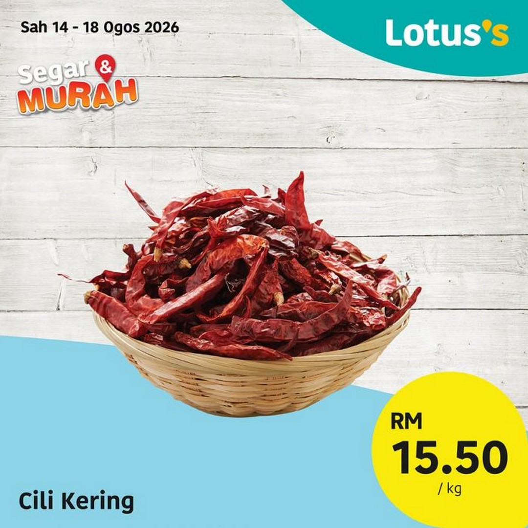 Lotuss-Malaysia-Segar-Murah-Fresh-Grocery-Sale-9 14-18 August 2026: Lotus's Malaysia: Segar & Murah Fresh Grocery Sale Promotion with Buy 1 Free 1 Enoki Mushrooms and Fresh Food Deals