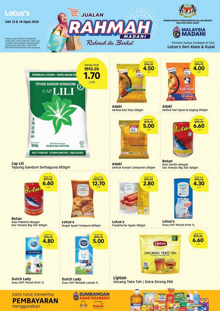 Lotuss-Seri-Alam-Kulai-Jualan-Rahmah-Madani-Promotion-2 13-14 August 2026: Lotus's Seri Alam & Kulai Jualan Rahmah Madani Promotion – Grade C Eggs RM8.80, Cooking Oil 5kg RM25.80 & More Grocery Deals