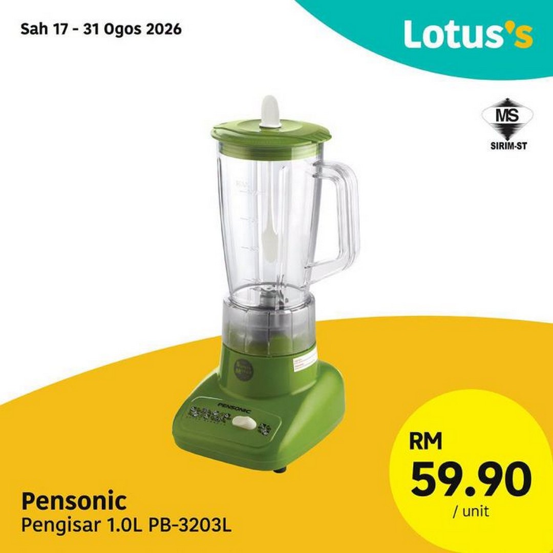 Lotuss-WOW-Lagi-MURAH-Dari-ONLINE-Home-Appliances-Promotion-1 17-31 August 2026: Lotus's: WOW! Lagi MURAH Dari ONLINE Home Appliances Promotion from RM39.90