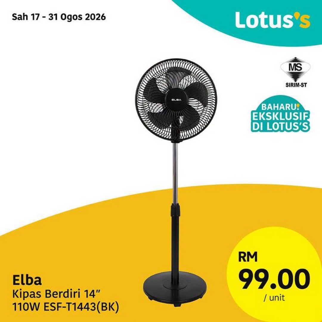 Lotuss-WOW-Lagi-MURAH-Dari-ONLINE-Home-Appliances-Promotion-7 17-31 August 2026: Lotus's: WOW! Lagi MURAH Dari ONLINE Home Appliances Promotion from RM39.90