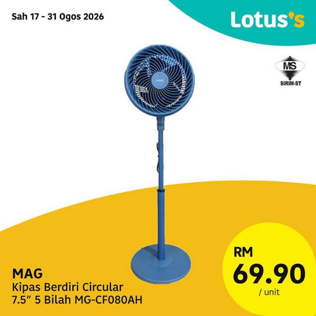 Lotuss-WOW-Lagi-MURAH-Dari-ONLINE-Home-Appliances-Promotion-9 17-31 August 2026: Lotus's: WOW! Lagi MURAH Dari ONLINE Home Appliances Promotion from RM39.90