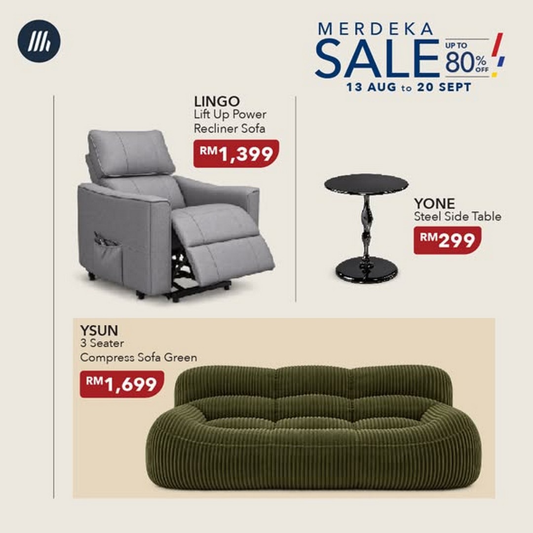MAJUHOME-Concept-Merdeka-Sale-with-Up-to-80-Off-2 13 August-20 September 2026: MAJUHOME Concept: Merdeka Sale with Up to 80% Off Selected Furniture for Living, Dining, Bedroom, Office and More