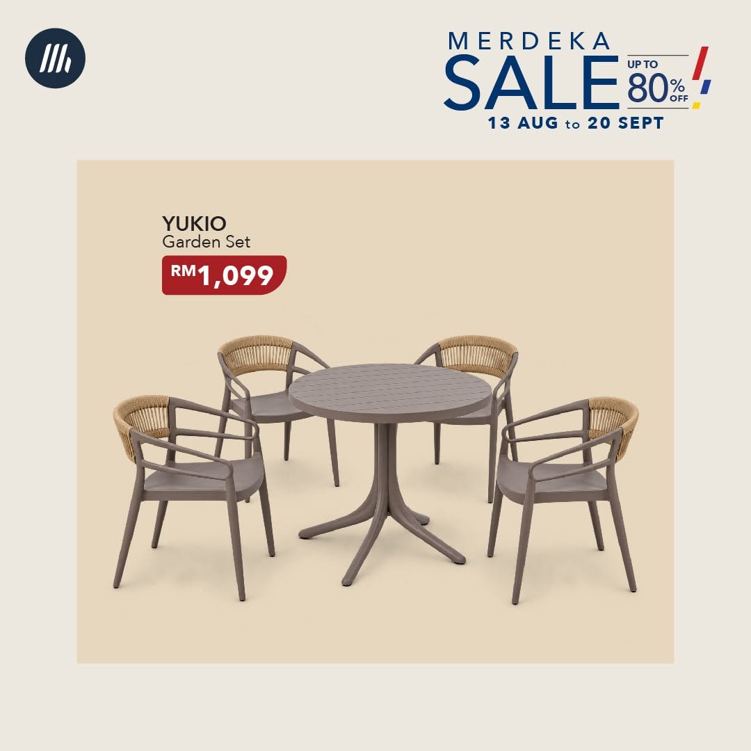 MAJUHOME-Concept-Merdeka-Sale-with-Up-to-80-Off-20 13 August-20 September 2026: MAJUHOME Concept: Merdeka Sale with Up to 80% Off Selected Furniture for Living, Dining, Bedroom, Office and More