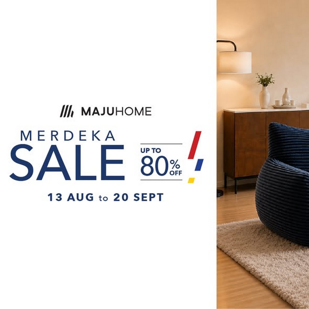 MAJUHOME-Concept-Merdeka-Sale-with-Up-to-80-Off 13 August-20 September 2026: MAJUHOME Concept: Merdeka Sale with Up to 80% Off Selected Furniture for Living, Dining, Bedroom, Office and More