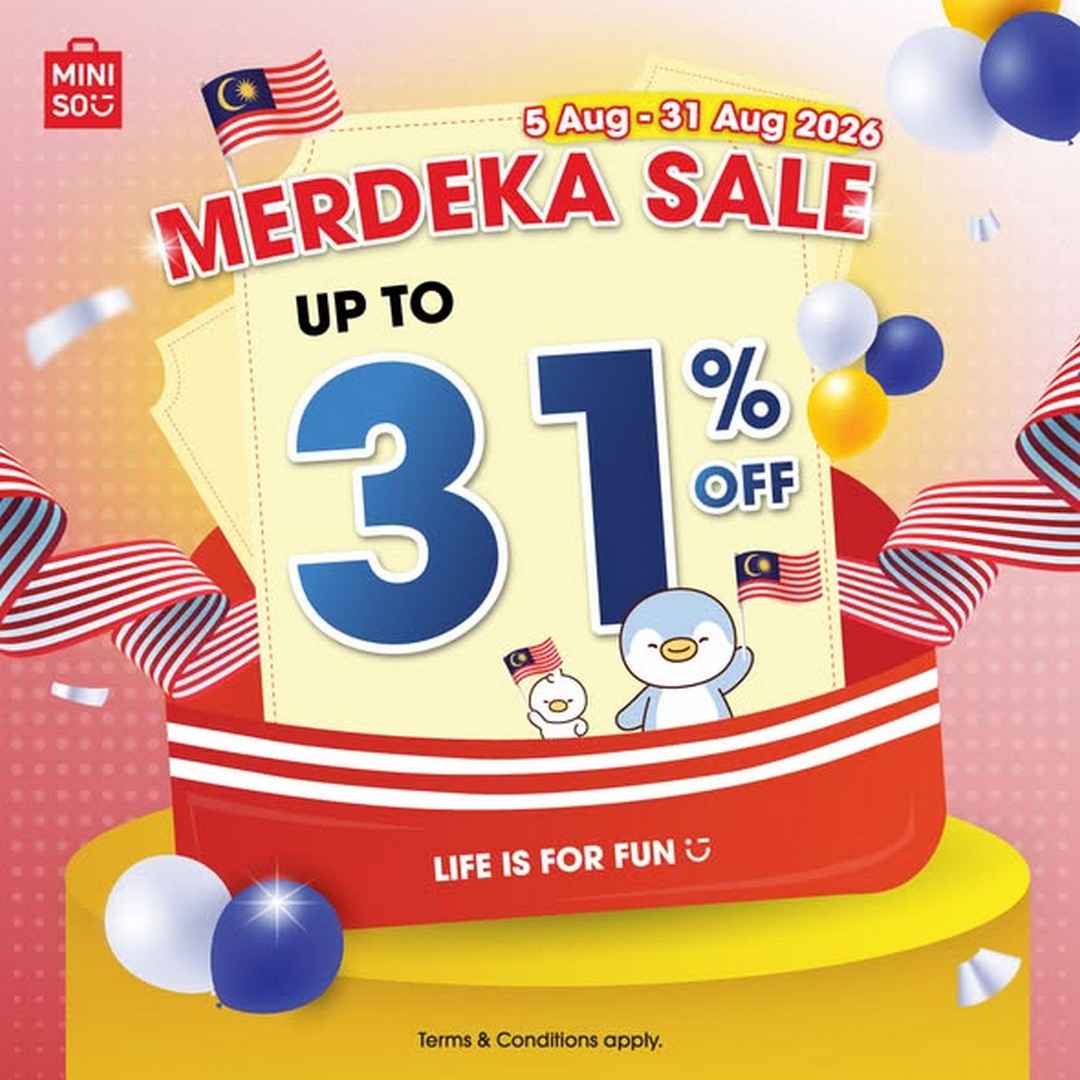 MINISO-Malaysia-Merdeka-Sale 5–31 August 2026: MINISO Malaysia Merdeka Sale Promotion – Buy 1 Free 1 Press-On Nails, 31% OFF Collectibles & More Great In-Store Deals