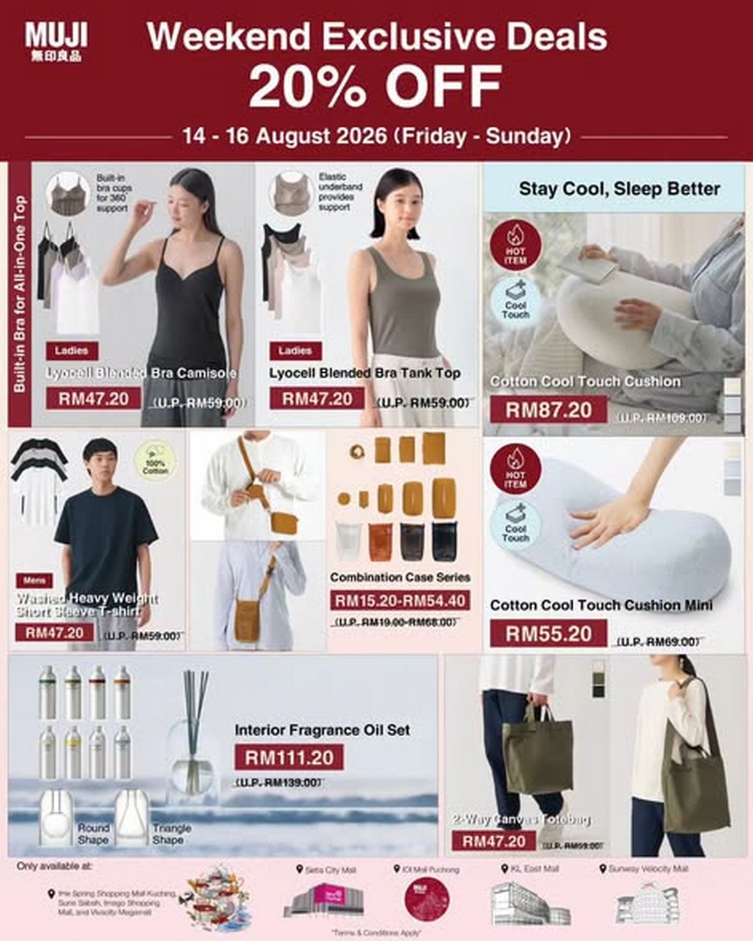 MUJI-Malaysia-20-OFF-Selected-Items-Weekend-Sale-1 14-16 August 2026: MUJI Malaysia: 20% OFF Selected Items Weekend Sale Promotion at Selected Stores