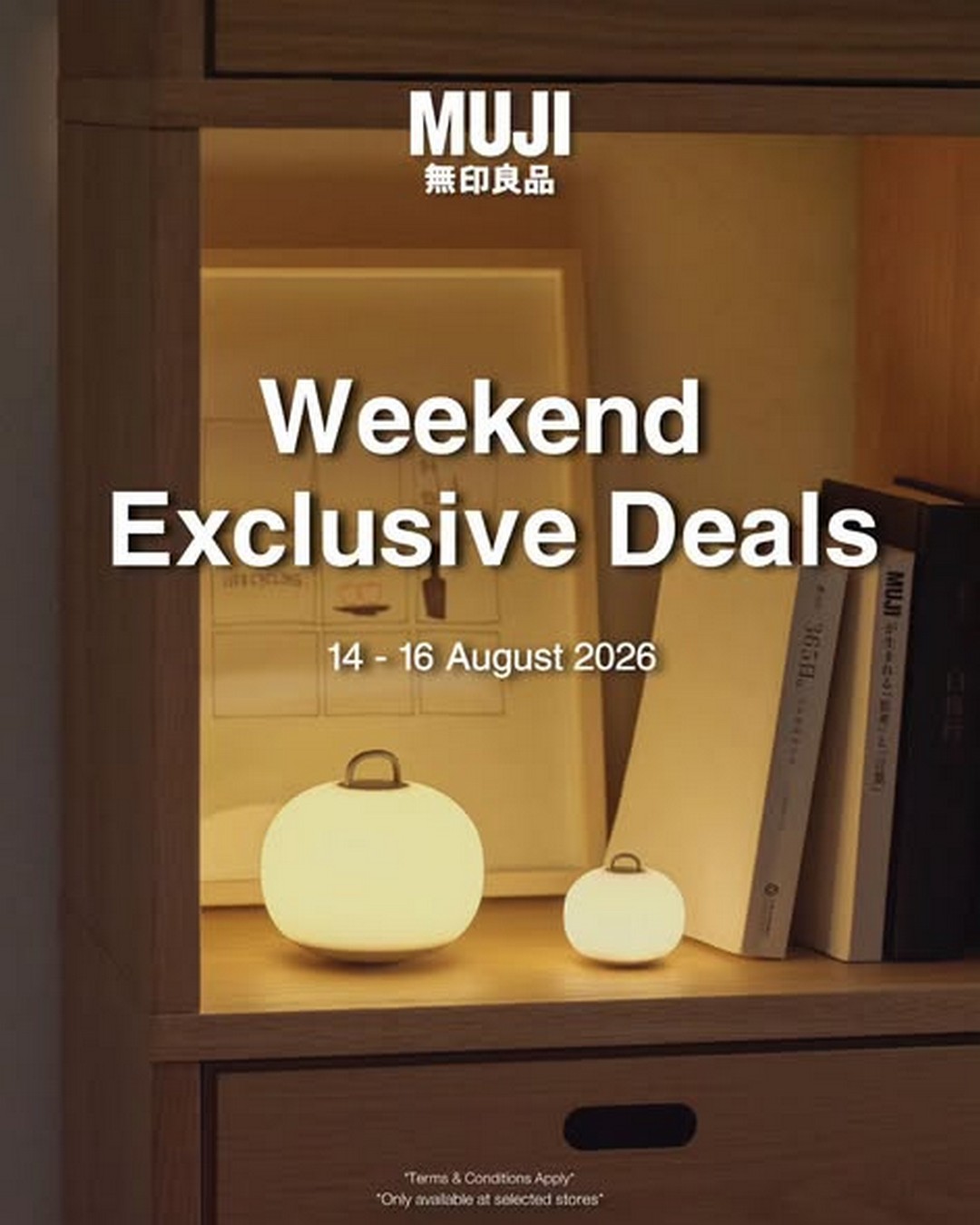 MUJI-Malaysia-20-OFF-Selected-Items-Weekend-Sale 14-16 August 2026: MUJI Malaysia: 20% OFF Selected Items Weekend Sale Promotion at Selected Stores