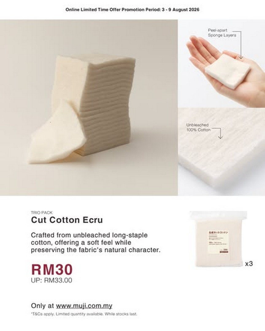MUJI-Malaysia-8.8-Shopping-Festival-10-OFF-Selected-Online-Exclusives-Sale-3 3-9 August 2026: MUJI Malaysia: 8.8 Shopping Festival 10% OFF Selected Online Exclusives Sale Promotion
