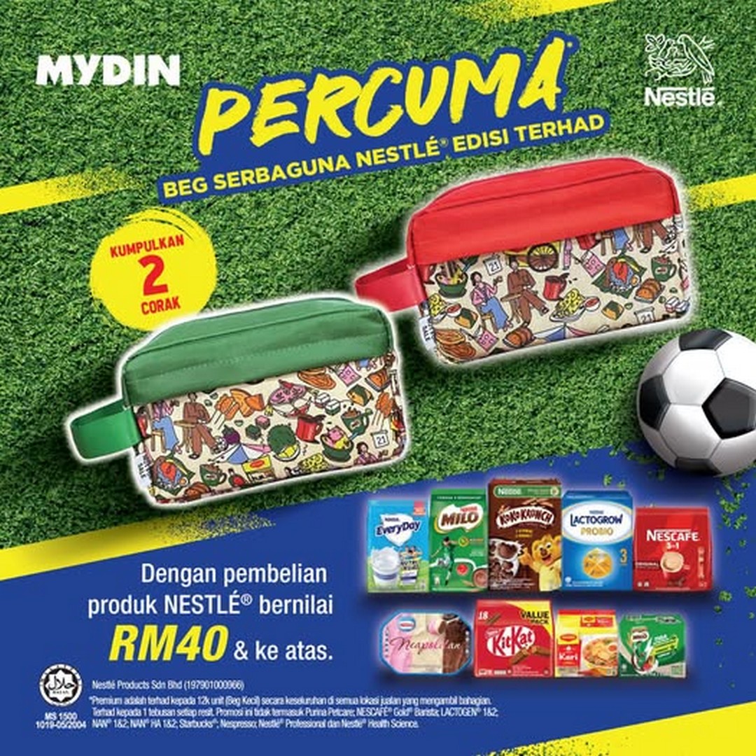 MYDIN-Malaysia-NESTLE-Multi-Purpose-Bag-Free-Gift-Promotion 31 July 2026 onwards: MYDIN Malaysia: NESTLÉ Multi-Purpose Bag Free Gift Promotion With Purchase Of Selected NESTLÉ Products