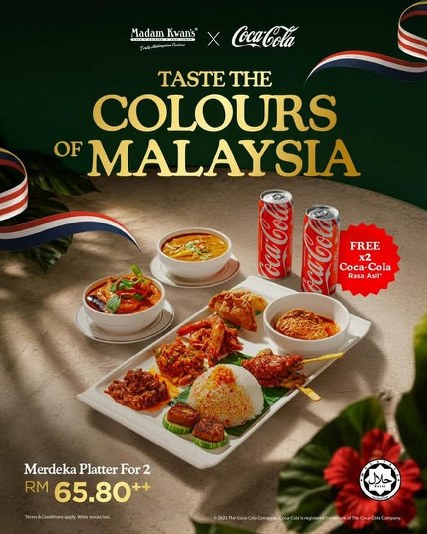 Madam-Kwans-Merdeka-Platter-For-2-Promotion 3 August 2026 onwards: Madam Kwan’s Merdeka Platter For 2 Promotion with Free Coca-Cola Rasa Asli Drinks for a True Malaysian Feast