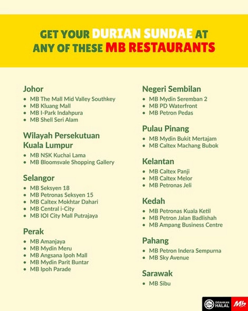 Marrybrown-NEW-Durian-Sundae-Promotion-1 4 August 2026 onwards: Marrybrown NEW Durian Sundae Promotion – Enjoy Malaysia's Favourite Durian Dessert with Creamy Soft Serve