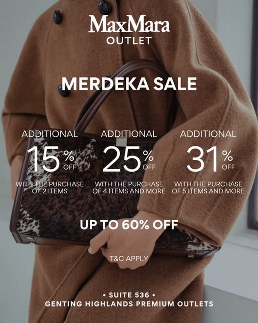 Max-Mara-Special-Sale-Promotion-at-Genting-Highlands-Premium-Outlets 1-31 August 2026: Max Mara Special Sale Promotion at Genting Highlands Premium Outlets: Enjoy Up to 60% Savings on Selected Fashion Items