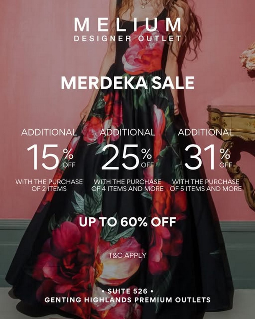 Melium-Designer-Outlet-Special-Sale 1-31 August 2026: Melium Designer Outlet Special Sale Promotion at Genting Highlands Premium Outlets with Up to 60% Savings and Additional Discounts