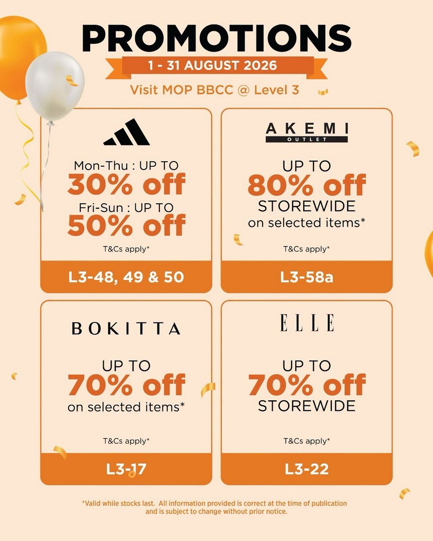 Mitsui-Outlet-Park-BBCC-1st-Anniversary-Celebration-with-RM60000-Lucky-Draw-7 1-31 August 2026: Mitsui Outlet Park BBCC: 1st Anniversary Celebration with RM60,000 Lucky Draw, Spend & Redeem Rewards and Exclusive Deals