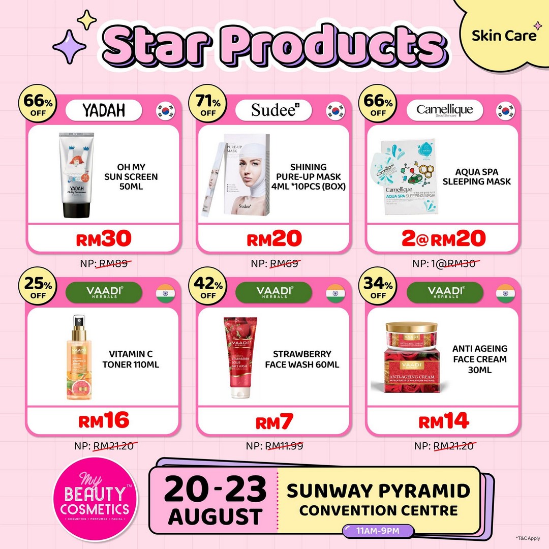 My-Beauty-Cosmetics-Skincare-Haircare-Personal-Care-14 20-23 August 2026: My Beauty & Cosmetics, Skincare, Haircare & Personal Care Products Up To 90% OFF At Sunway Pyramid Convention Centre