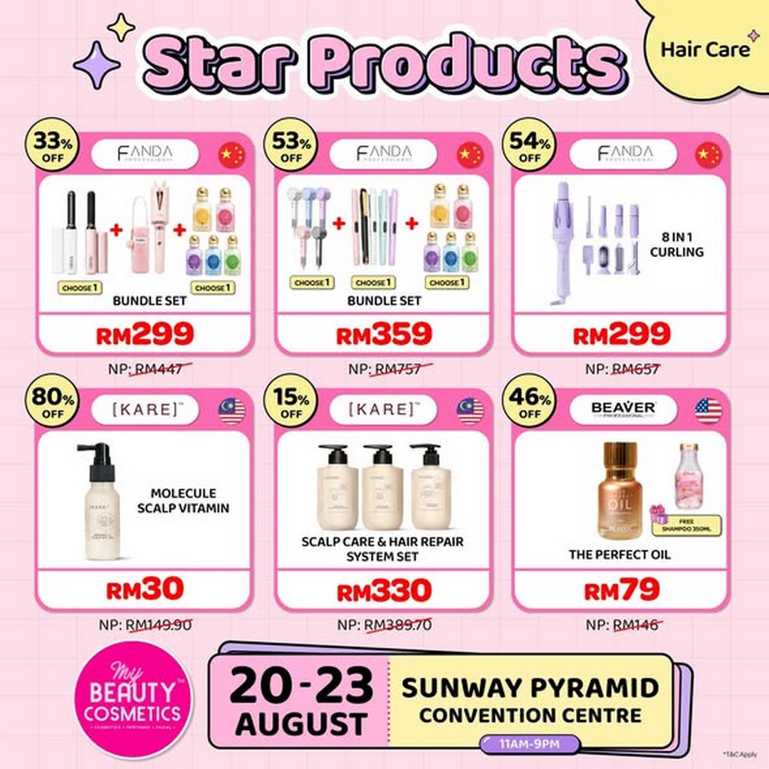 My-Beauty-Cosmetics-Skincare-Haircare-Personal-Care-3 20-23 August 2026: My Beauty & Cosmetics, Skincare, Haircare & Personal Care Products Up To 90% OFF At Sunway Pyramid Convention Centre
