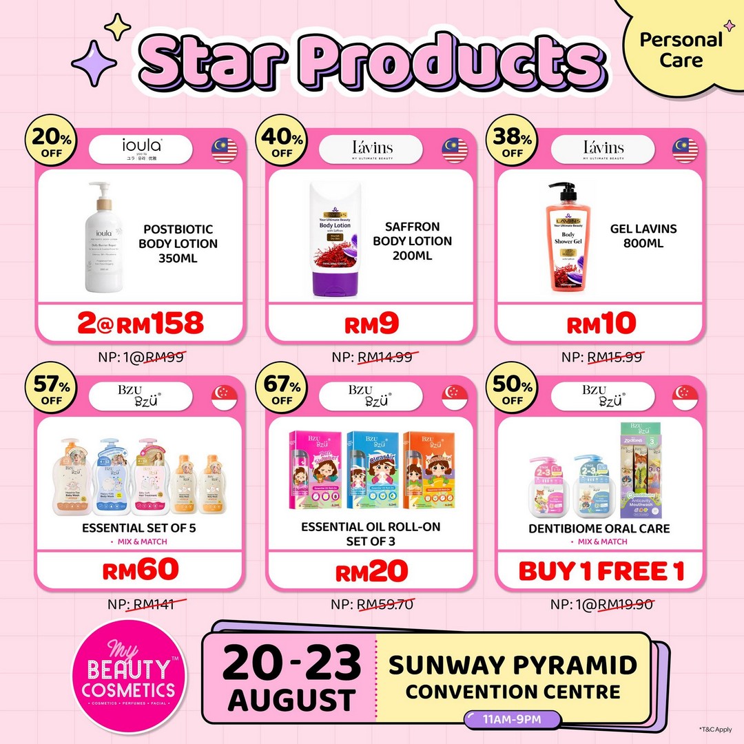 My-Beauty-Cosmetics-Skincare-Haircare-Personal-Care-4 20-23 August 2026: My Beauty & Cosmetics, Skincare, Haircare & Personal Care Products Up To 90% OFF At Sunway Pyramid Convention Centre