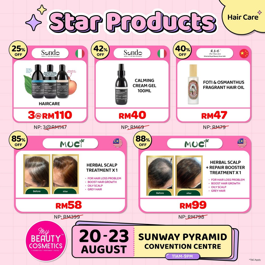 My-Beauty-Cosmetics-Skincare-Haircare-Personal-Care-5 20-23 August 2026: My Beauty & Cosmetics, Skincare, Haircare & Personal Care Products Up To 90% OFF At Sunway Pyramid Convention Centre