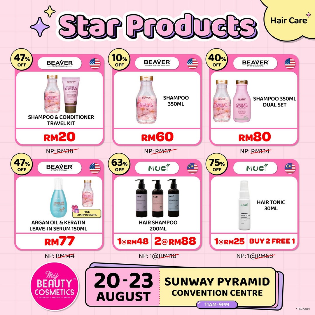 My-Beauty-Cosmetics-Skincare-Haircare-Personal-Care-6 20-23 August 2026: My Beauty & Cosmetics, Skincare, Haircare & Personal Care Products Up To 90% OFF At Sunway Pyramid Convention Centre