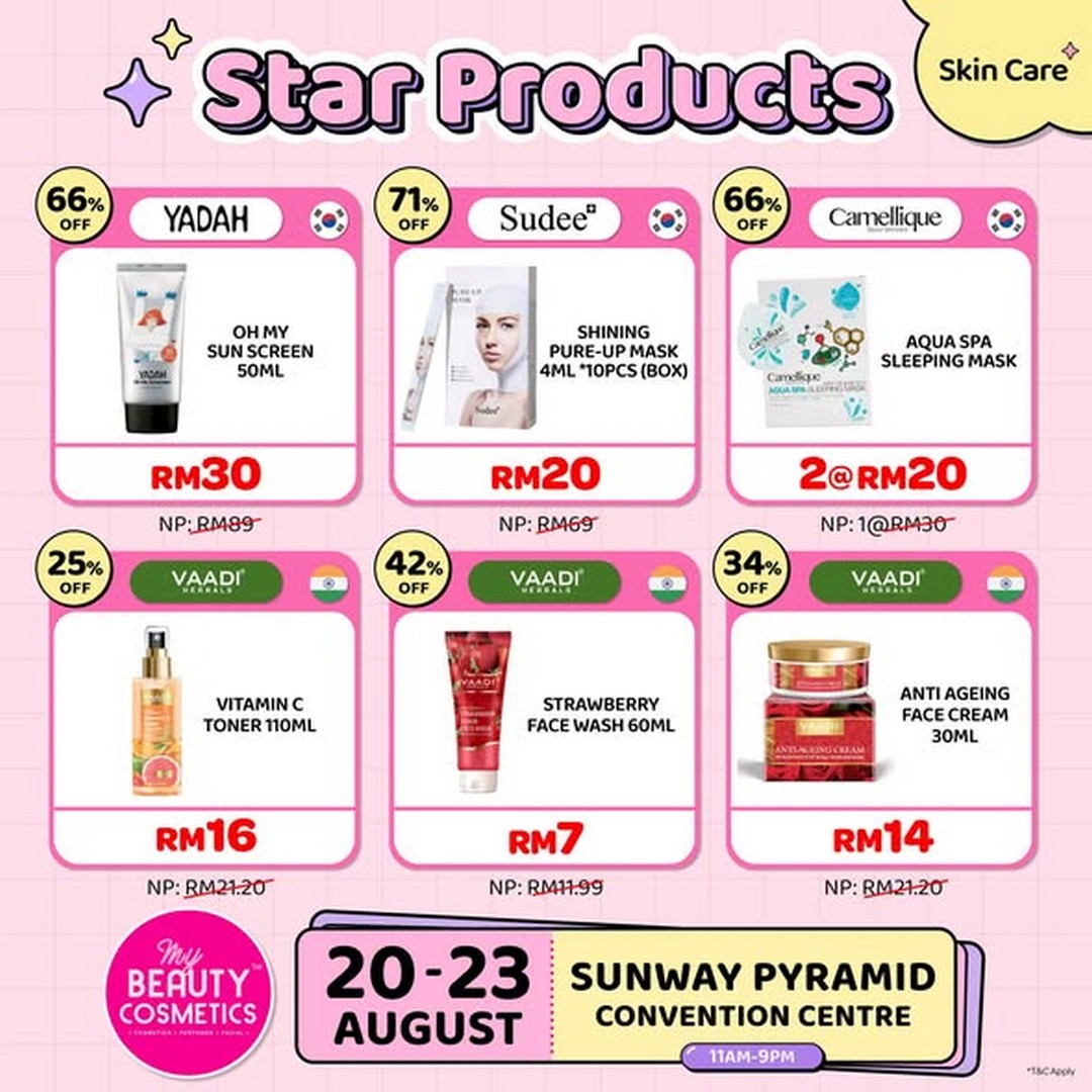 My-Beauty-Cosmetics-Skincare-Haircare-Personal-Care 20-23 August 2026: My Beauty & Cosmetics, Skincare, Haircare & Personal Care Products Up To 90% OFF At Sunway Pyramid Convention Centre