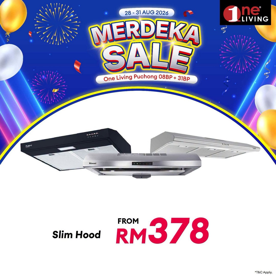 One-Living-Malaysia-Merdeka-Sale-on-Fridges-Kitchen-Appliances-13 28-31 August 2026: One Living Malaysia: Merdeka Sale on Fridges & Kitchen Appliances at One Living Puchong – Free Delivery, Basic Set-Up & Up to 36-Month Instalment Promotion