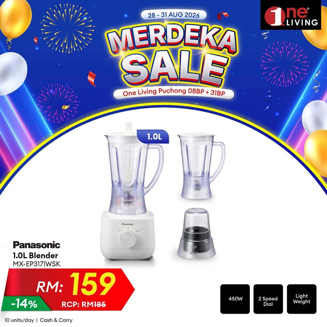 One-Living-Malaysia-Merdeka-Sale-on-Fridges-Kitchen-Appliances-18 28-31 August 2026: One Living Malaysia: Merdeka Sale on Fridges & Kitchen Appliances at One Living Puchong – Free Delivery, Basic Set-Up & Up to 36-Month Instalment Promotion