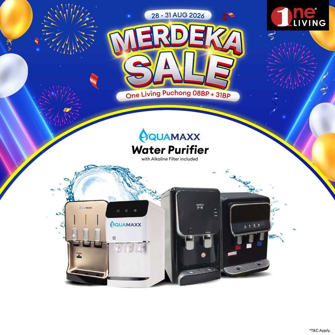 One-Living-Malaysia-Merdeka-Sale-on-Fridges-Kitchen-Appliances-5 28-31 August 2026: One Living Malaysia: Merdeka Sale on Fridges & Kitchen Appliances at One Living Puchong – Free Delivery, Basic Set-Up & Up to 36-Month Instalment Promotion