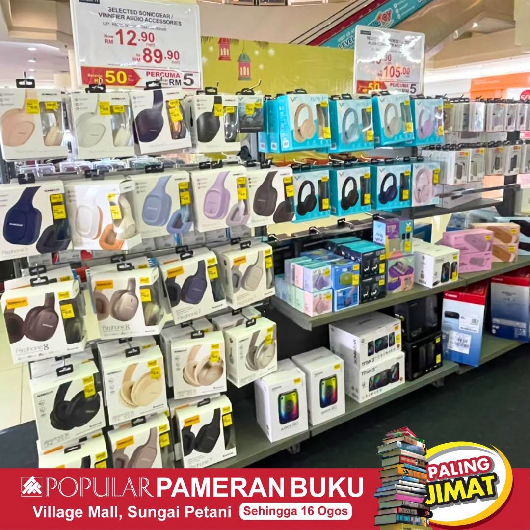 POPULAR-@-Village-Mall-Sungai-Petani-9 7-16 August 2026: POPULAR @ Village Mall Sungai Petani: Book, Stationery, Gadgets & IT Sale Promotion with Rebates and Vouchers