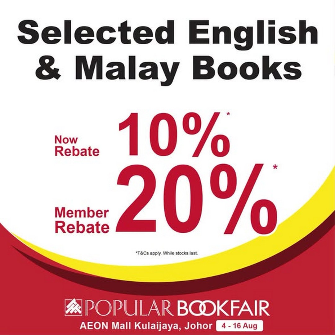 POPULAR-Book-Malaysia-Bookfair-Promotion-at-AEON-Mall-Kulaijaya-Johor-1 4-16 August 2026: POPULAR Book Malaysia Bookfair Promotion at AEON Mall Kulaijaya Johor with Rebates, Vouchers, Gifts and Up to 50% Savings