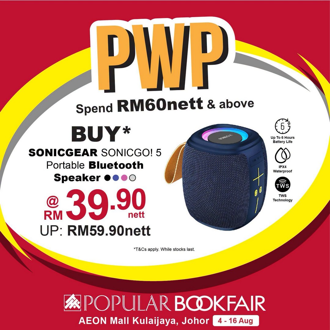 POPULAR-Book-Malaysia-Bookfair-Promotion-at-AEON-Mall-Kulaijaya-Johor-5 4-16 August 2026: POPULAR Book Malaysia Bookfair Promotion at AEON Mall Kulaijaya Johor with Rebates, Vouchers, Gifts and Up to 50% Savings