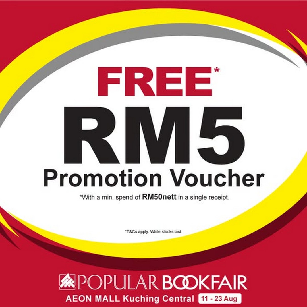 POPULAR-Book-Malaysia-POPULAR-Bookfair-3 11-23 August 2026: POPULAR Book Malaysia: POPULAR Bookfair at AEON Mall Kuching Central Promotion with Books from RM5 and More