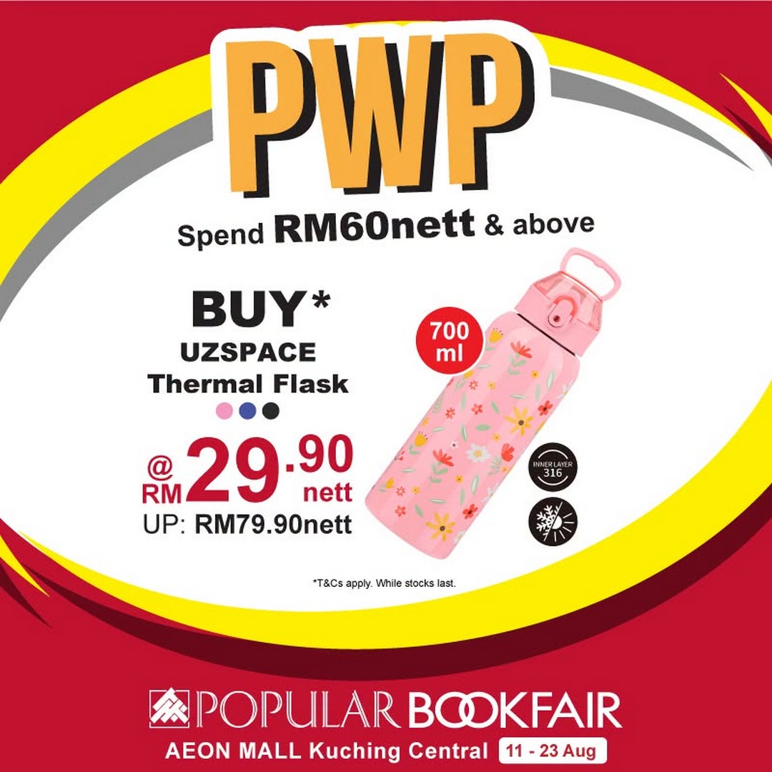 POPULAR-Book-Malaysia-POPULAR-Bookfair-4 11-23 August 2026: POPULAR Book Malaysia: POPULAR Bookfair at AEON Mall Kuching Central Promotion with Books from RM5 and More