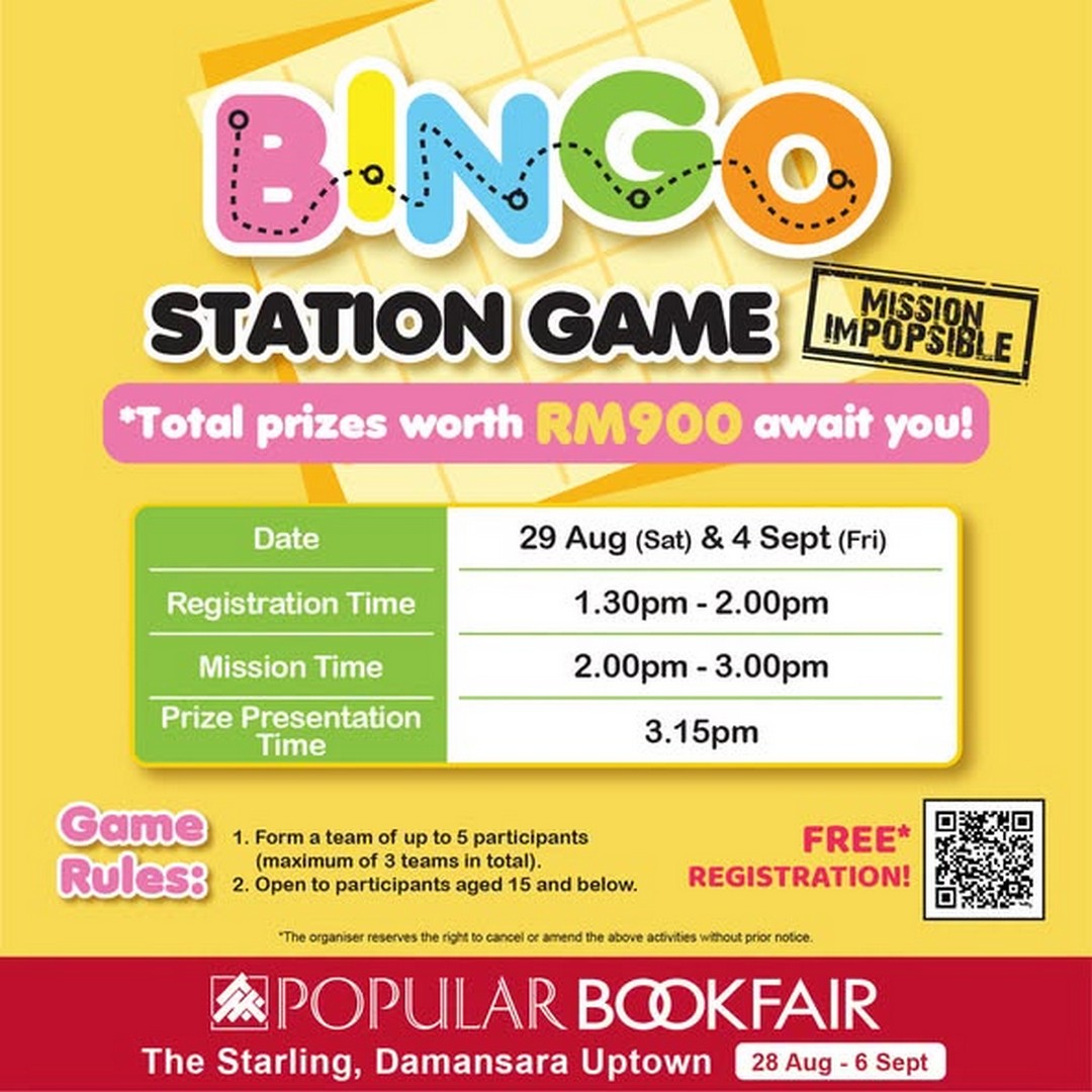 POPULAR-Bookfair-School-Holiday-Sale 28 August-6 September 2026: POPULAR Bookfair: School Holiday Sale and Family Event with Free Games, Creative Workshops & Prize Activities