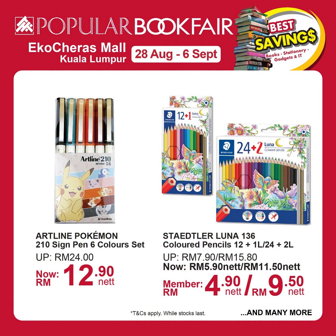 POPULAR-Bookfair-at-EkoCheras-Mall-Up-to-50-Rebate-12 28 August-6 September 2026: POPULAR Bookfair at EkoCheras Mall: Up to 50% Rebate, Items from RM5 & RM20 Voucher Promotion