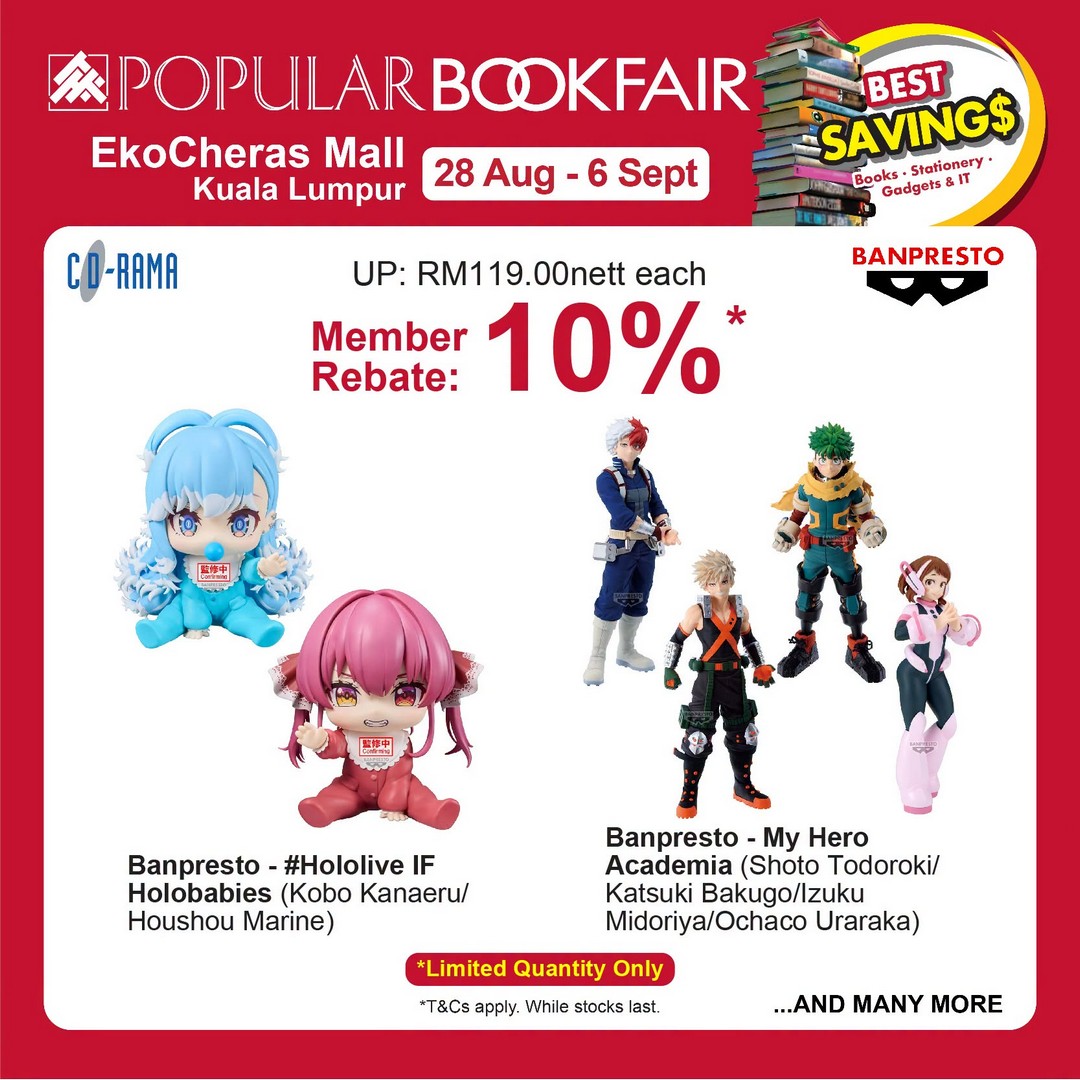 POPULAR-Bookfair-at-EkoCheras-Mall-Up-to-50-Rebate-15 28 August-6 September 2026: POPULAR Bookfair at EkoCheras Mall: Up to 50% Rebate, Items from RM5 & RM20 Voucher Promotion