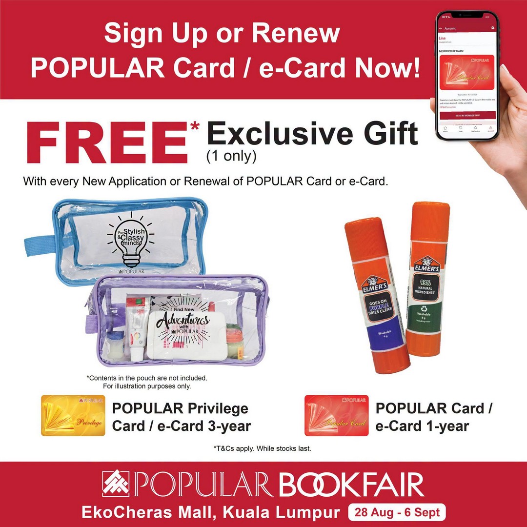 POPULAR-Bookfair-at-EkoCheras-Mall-Up-to-50-Rebate-18 28 August-6 September 2026: POPULAR Bookfair at EkoCheras Mall: Up to 50% Rebate, Items from RM5 & RM20 Voucher Promotion