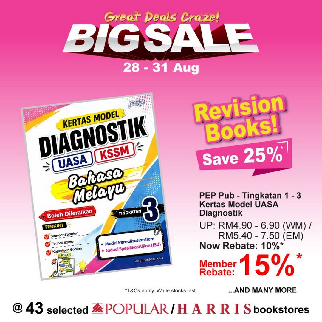 POPULAR-HARRIS-Bookstores-Big-Sale-8 28-31 August 2026: POPULAR & HARRIS Bookstores Big Sale Promotion, Enjoy Up To 25% Off Bestsellers, Hot Deals & More