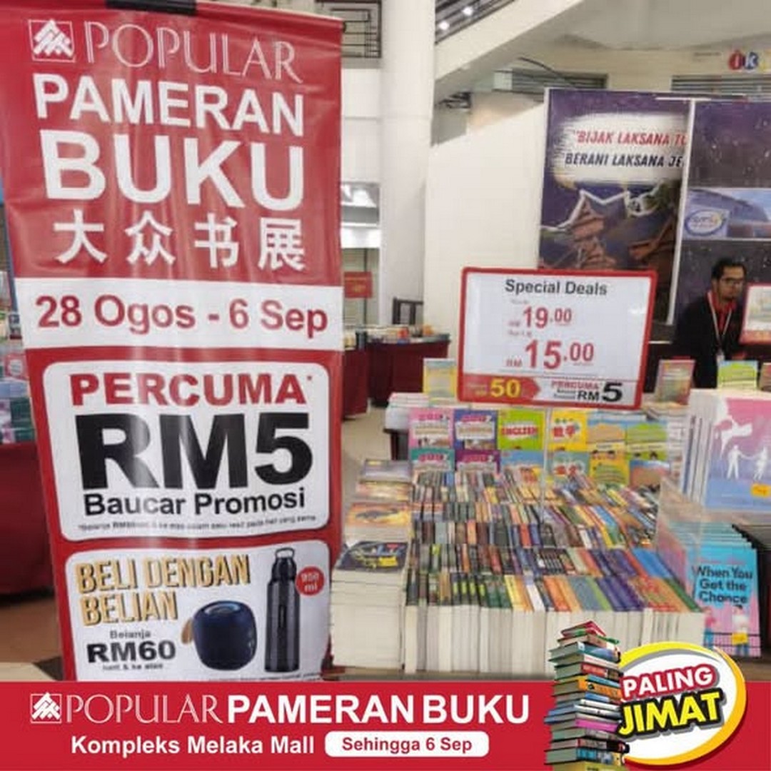 POPULAR-Malaysia-Book-Fair-Promotion Now till 6 September 2026: POPULAR Malaysia: Book Fair Promotion at Kompleks Melaka Mall with Rebates Up to 60%, RM5 Voucher & Free Exclusive Gifts
