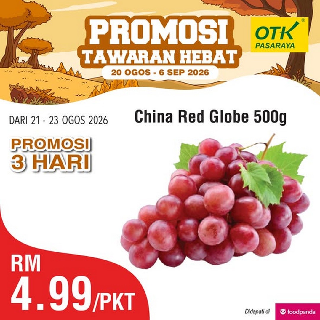 Pasaraya-OTK-Great-Promotion-on-Fresh-Food-1 20 August-6 September 2026: Pasaraya OTK: Great Promotion on Fresh Food and Daily Essentials, 3-Day Supermarket Deals