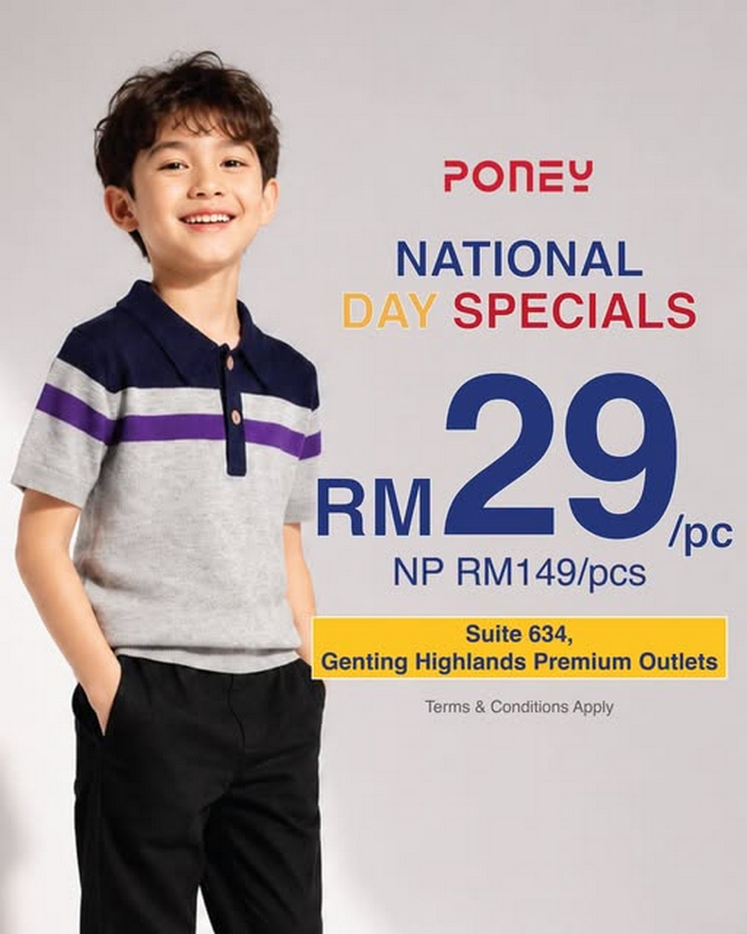 Poney-Outlet-RM29-Special-Sale 19-31 August 2026: Poney Outlet: RM29 Special Sale at Genting Highlands Premium Outlets