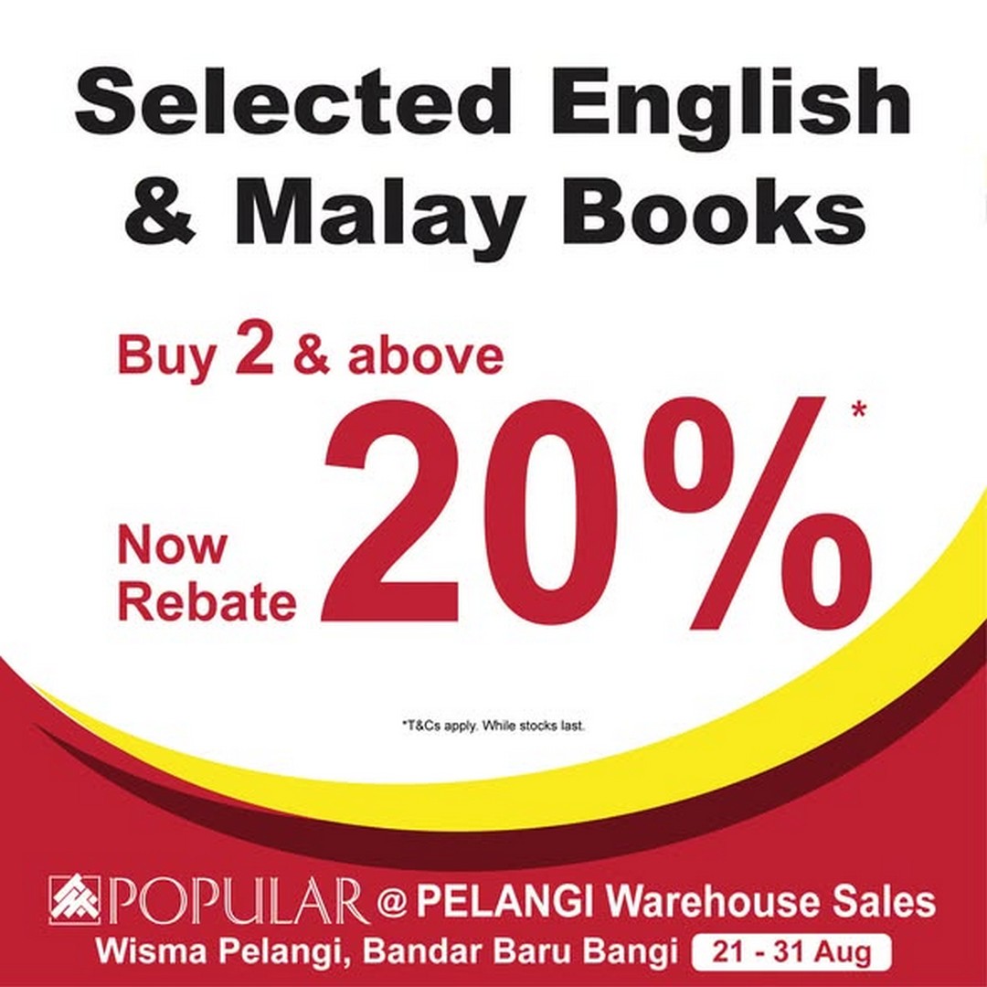 Popular-Book-Malaysia-Popular-@-Pelangi-Warehouse-Sales-1 21-31 August 2026: Popular Book Malaysia: Popular @ Pelangi Warehouse Sales with 20% Rebate on Selected Books and Free Gifts: