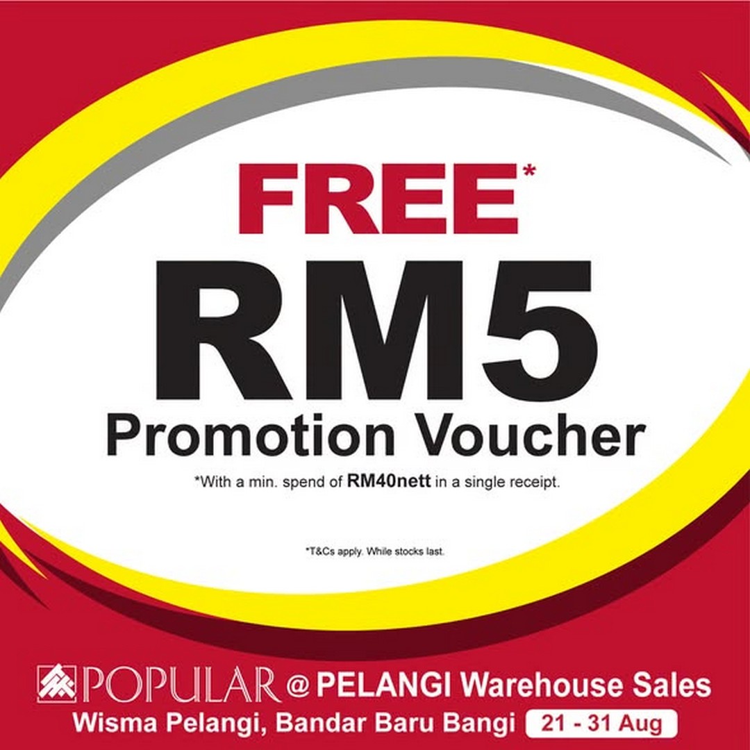 Popular-Book-Malaysia-Popular-@-Pelangi-Warehouse-Sales-2 21-31 August 2026: Popular Book Malaysia: Popular @ Pelangi Warehouse Sales with 20% Rebate on Selected Books and Free Gifts: